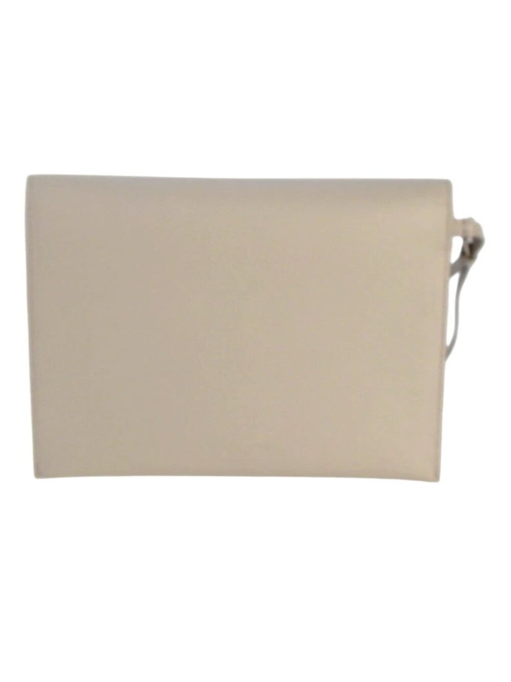 LAFAYETTE 148 New York Taupe Leather Envelope Clutch Wristlet - Made in ITALY - Picture 2 of 6